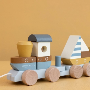 Eisenbahn mit Steckformen "Sailors Bay" von Little Dutch