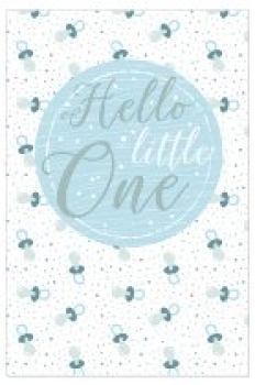 Karte "Hello little one" blau
