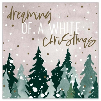 Minikarte "Dreaming of a White Christmas"