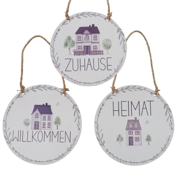 Schild, Willkommen, Zuhause, Heimat "Bergström"