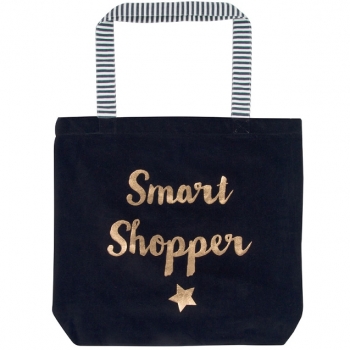 Shopperbag "Smart Shopper" Samt