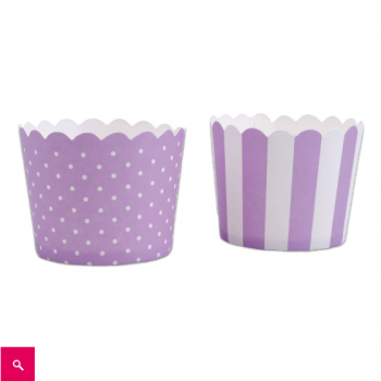 Cupcakes /Muffin Formen in flieder/weiß