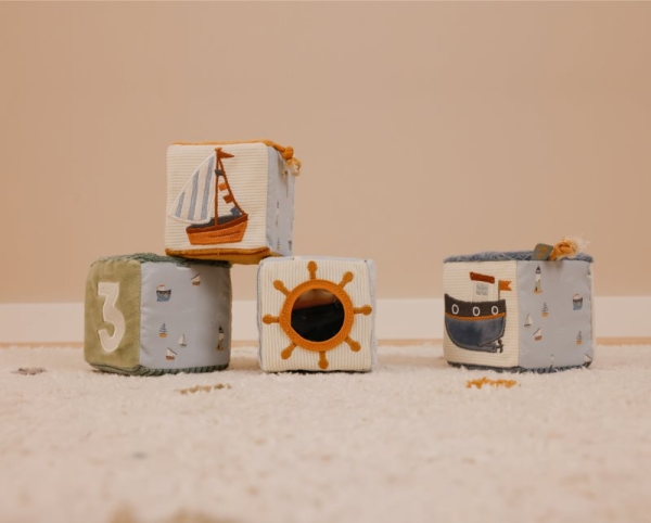 Stoffwürfel Set "Sailors Bay" von Little Dutch