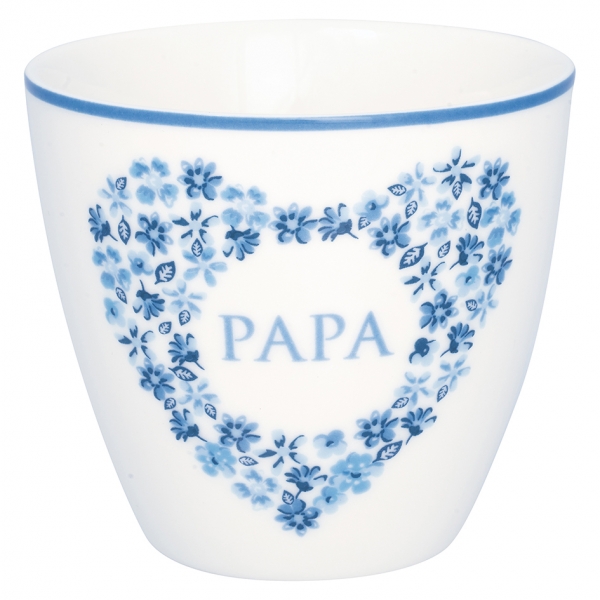 Latte Cup "Papa heart blue" von Greengate