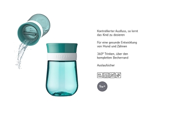 Preview: 360° Drinking Mug "Flowers & Butterflies" Preview: 360° Drinking Mug "Flowers & Butterflies"