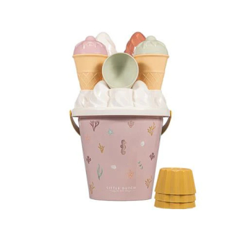 Preview: Sand toy bucket with sand molds "Ocean Pink" Preview: Sand toy bucket with sand molds "Ocean Pink"