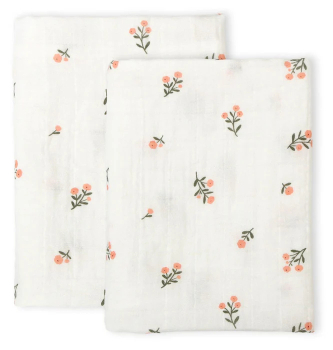 Preview: Muslin cloths in a set of 2 flowers Preview: Muslin cloths in a set of 2 flowers