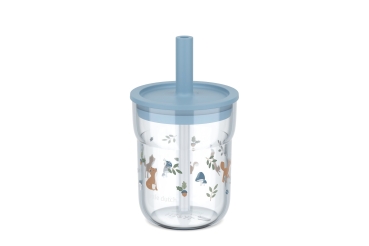 Preview: Children's Drinking Glass with Straw "Forest Friends" Preview: Children's Drinking Glass with Straw "Forest Friends"