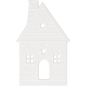 Preview: Räder Design Light Scene "Gingerbread House" – Porcelain Tealight Holder with Wooden Base