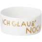 Preview: Räder Design Winterlight "Ich glaub' noch ans Christkind" – Porcelain Tealight Holder with Gold Print