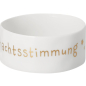 Preview: Räder Design Winterlicht „Ab jetzt bin ich in Weihnachtsstimmung“ – Porzellan-Windlicht mit Gold-Brillantdruck