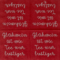 Preview: Räder Design Cocktailservietten „Glühwein ist wie Tee“ 25x25 cm – 20 Stück Papierservietten mit Spruch