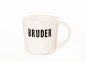Preview: Porzellantasse mit Spruch & Herzboden – Edle Tasse für den Bruder