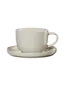 Preview: ASA Selection Tea Cup with Saucer Coppa – Color: Tofu (Light Beige)