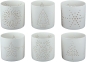 Preview: Ceramic tealight holder with winter motifs