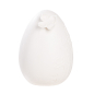 Preview: Porzellan-Ei „Flora“ – Elegante Osterdekoration in Weiß