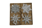 Preview: Snowflake Ornaments – Set of 8 (White & Silver)