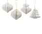 Preview: Papierornamente 4er Set in verschiedenen Farben