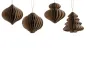 Preview: Papierornamente 4er Set in verschiedenen Farben
