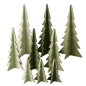 Preview: Wooden Stand Tree "Ceti" - green