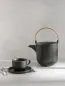 Preview: ASA Selection Teapot with Wooden Handle Kuro – Purist Design in Matte Black (1.5 l)