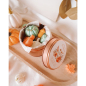 Preview: Duftwachs „Sweet Pumpkin“ Wax Melts 100 g aus Sojawachs in roségoldener Blechdose – Süßer Herbstduft mit Kürbis, Lebkuchen, Zimt, Karamell & Keks