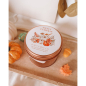Preview: Duftwachs „Sweet Pumpkin“ Wax Melts 100 g aus Sojawachs in roségoldener Blechdose – Süßer Herbstduft mit Kürbis, Lebkuchen, Zimt, Karamell & Keks