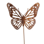 Preview: Gartenstab Schmetterling Rost