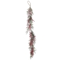 Preview: Beschneite Girlande mit roten Beeren