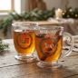 Preview: Glasbecher „Cavallo“ (490 ml) – Nostalgische Weihnachts-Tasse für Glühwein, Tee & Punsch