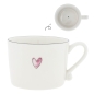 Preview: Cup, Tasse mit rosa Herz von Bastion Collection