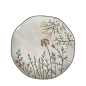 Preview: Miljögården Dinner Plate Happy – Rustic Ceramic Plate with Vintage Design (Ø 28 cm)