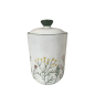 Preview: Miljögården Jar Happy Small – Rustic Ceramic Storage Jar with Lid and Beaded Rim