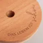 Preview: Deckel „Das Leben ist schön“ für hohes Trinkglas von Eulenschnitt