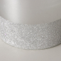 Preview: Kerzentopf "Inaya" weiß, Silber mit Glitzer
