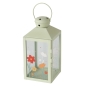 Preview: Lantern "Farina" green with flowers