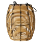 Preview: Weatherproof Arvid Lantern – Handcrafted Garden Hurricane Lamp Iron & Plastic 18 cm
