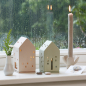 Preview: Lantern House “Green” – Decorative Stoneware Tealight Holder
