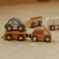 Preview: Little Dutch Holz-Fahrzeuge-Set „Einsatz- & Stadtfahrzeuge“ FSC® – Erweiterung für Eisenbahn ab 2 Jahre
