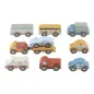 Preview: Little Dutch Holz-Fahrzeuge-Set „Einsatz- & Stadtfahrzeuge“ FSC® – Erweiterung für Eisenbahn ab 2 Jahre