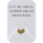 Preview: Magnet „Jetzt mal ehrlich“ | Dekorativer Kühlschrankmagnet mit Herzmotiv 8,9 × 5,9 cm