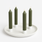 Preview: Magnetischer Kerzenhalter aus Metall – Weiß – in 3 Größen erhältlich
