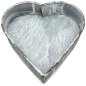Preview: Junker Heart Tray – Rustic Zinc-Style Metal Planter in Heart Shape, Available in S, M & L