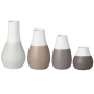 Preview: Mini Vase Set 4 Pieces Shades of Grey by Räder
