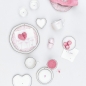 Preview: Egg Cup with Pink Hearts by Bastion Collections