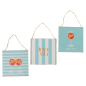 Preview: Wall Sign Dolce Vita & Summer Spritz – Decorative Iron & Jute Signs, 20x20 cm