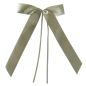 Preview: Satin-Schleifenset „Frederikke“ 12-teilig in Grün (20 cm) – Handgearbeitete Deko-Schleifen aus glänzendem Satinband zum Aufhängen für Weihnachtsbaum, Adventskranz, Kerzen & Geschenke