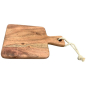 Preview: Dost Mango Wood Cutting Board – Rustic Serving Board with Cord in 2 Sizes