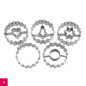 Preview: Linz Cookie Cutter "Spitzbub" wavy set