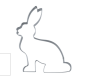 Preview: Cookie cutter "bunny" sitting